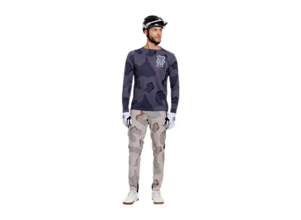 Troy Lee Designs Skyline Pro Herrentrikot Langarm Flow Camo Carbon