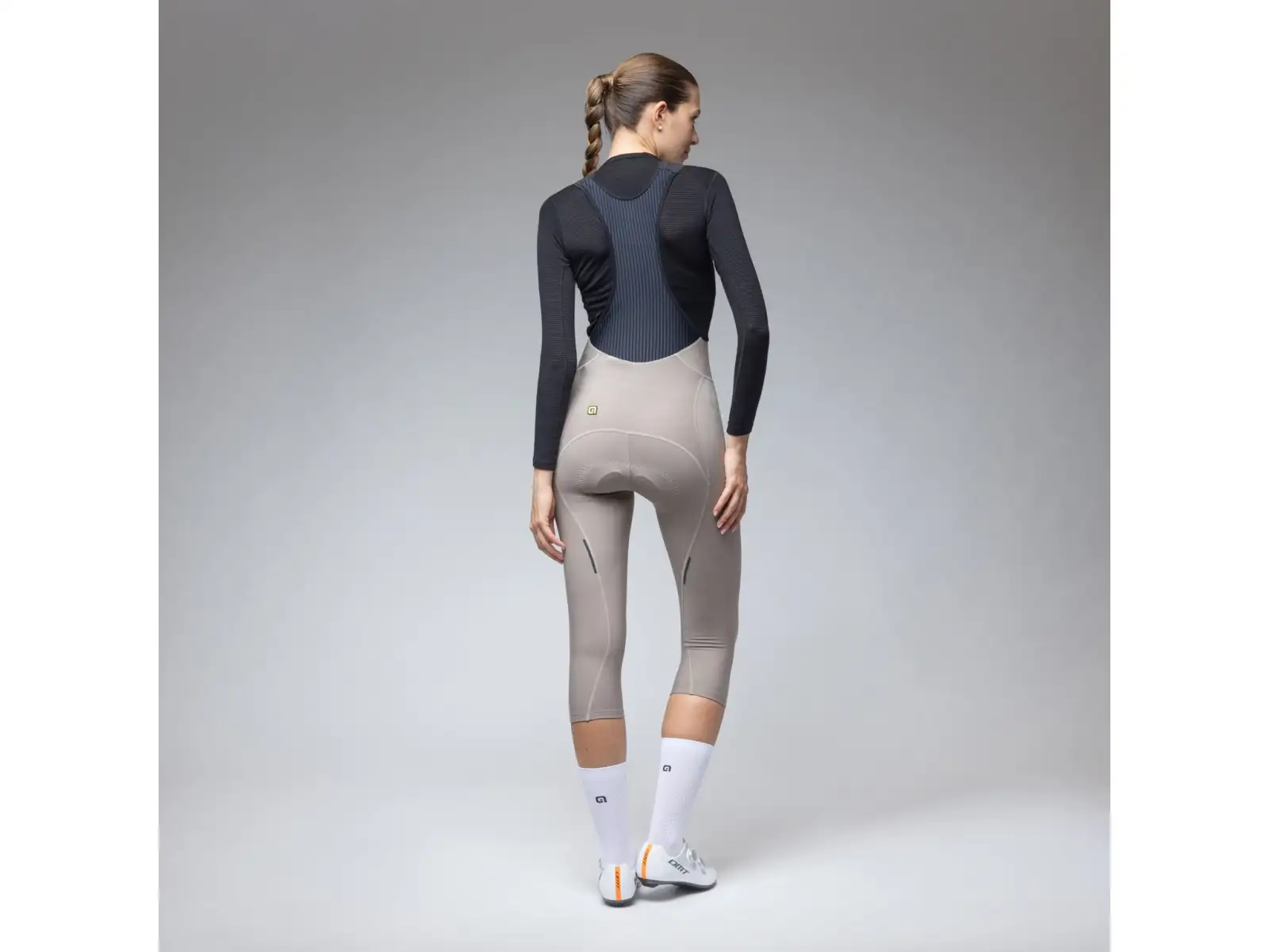 Alé Pragma Winter Damen Winter 3/4 Radhose Rope Grey