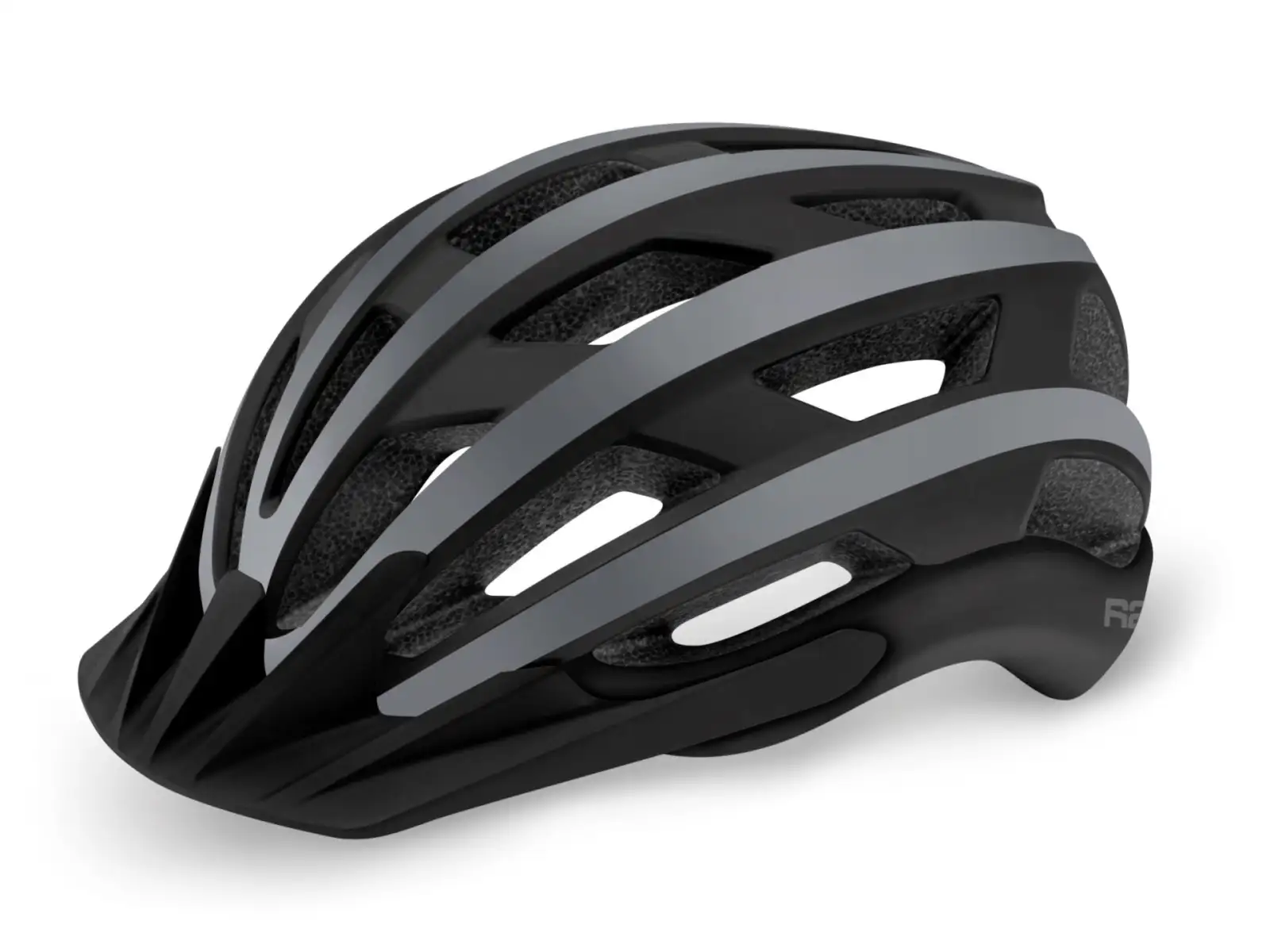R2 Explorer Helm matt schwarz/grau