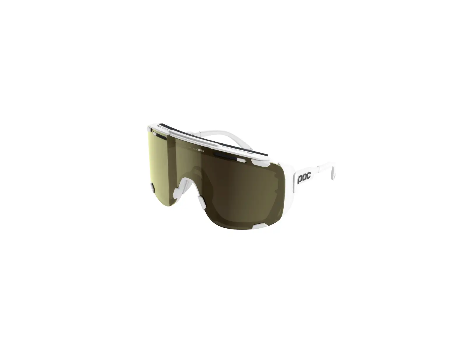 POC Devour Glacial + Sonnenbrille Hydrogen White/Clarity Universal/Sunny Gold