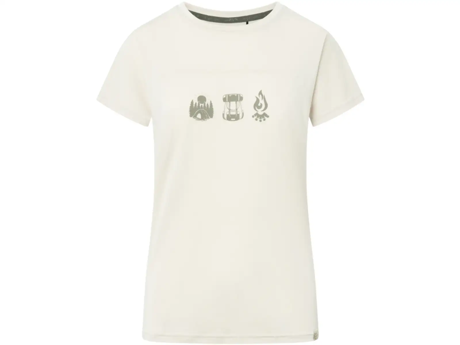 Viking Likelo Damen T-Shirt mit kurzen Ärmeln Beige