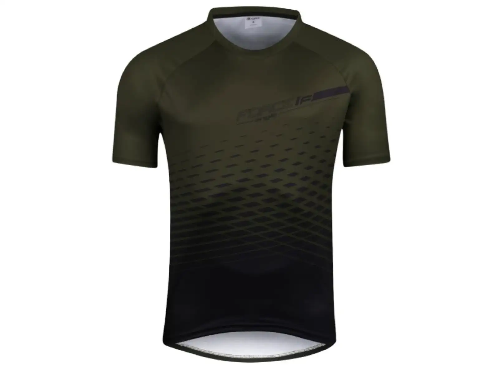 Force Angle MTB Herren-Mountainbike-Trikot mit kurzem Arm in Armee-optik.