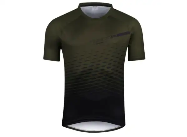 Force Angle MTB Herren-Mountainbike-Trikot mit kurzem Arm in Armee-optik.