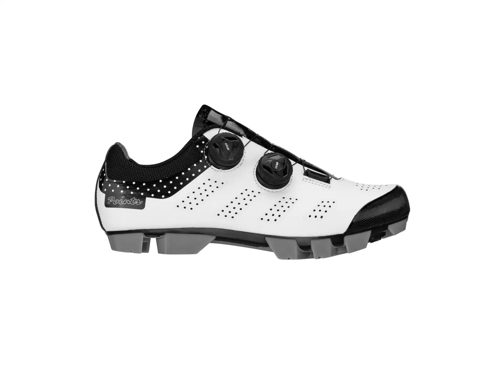 Force MTB Points Damen-Mountainbike-Schuhe Weiß/Schwarz