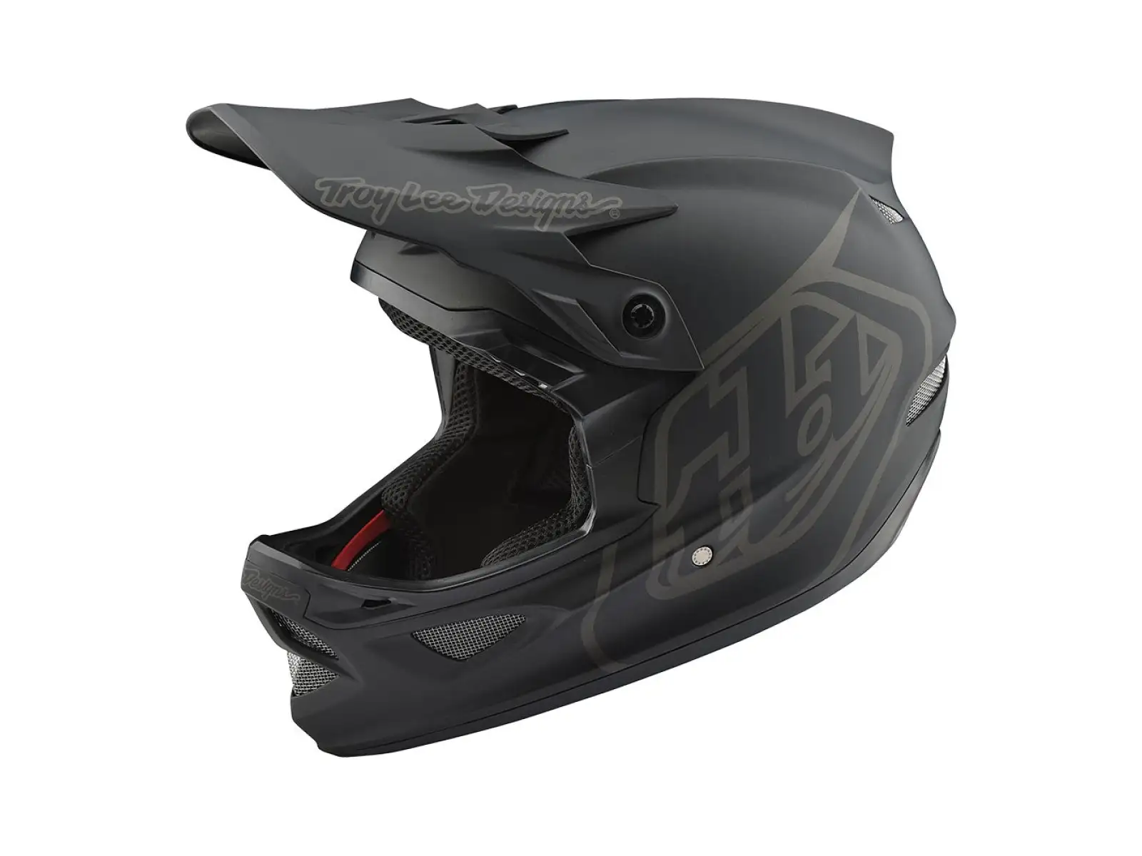 Troy Lee Designs D3 Fiberlite Helm Mono schwarz