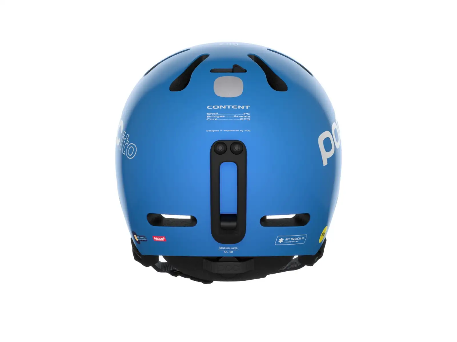 POC POCito Fornix MIPS Kinder Skihelm in Fluorescent Blue
