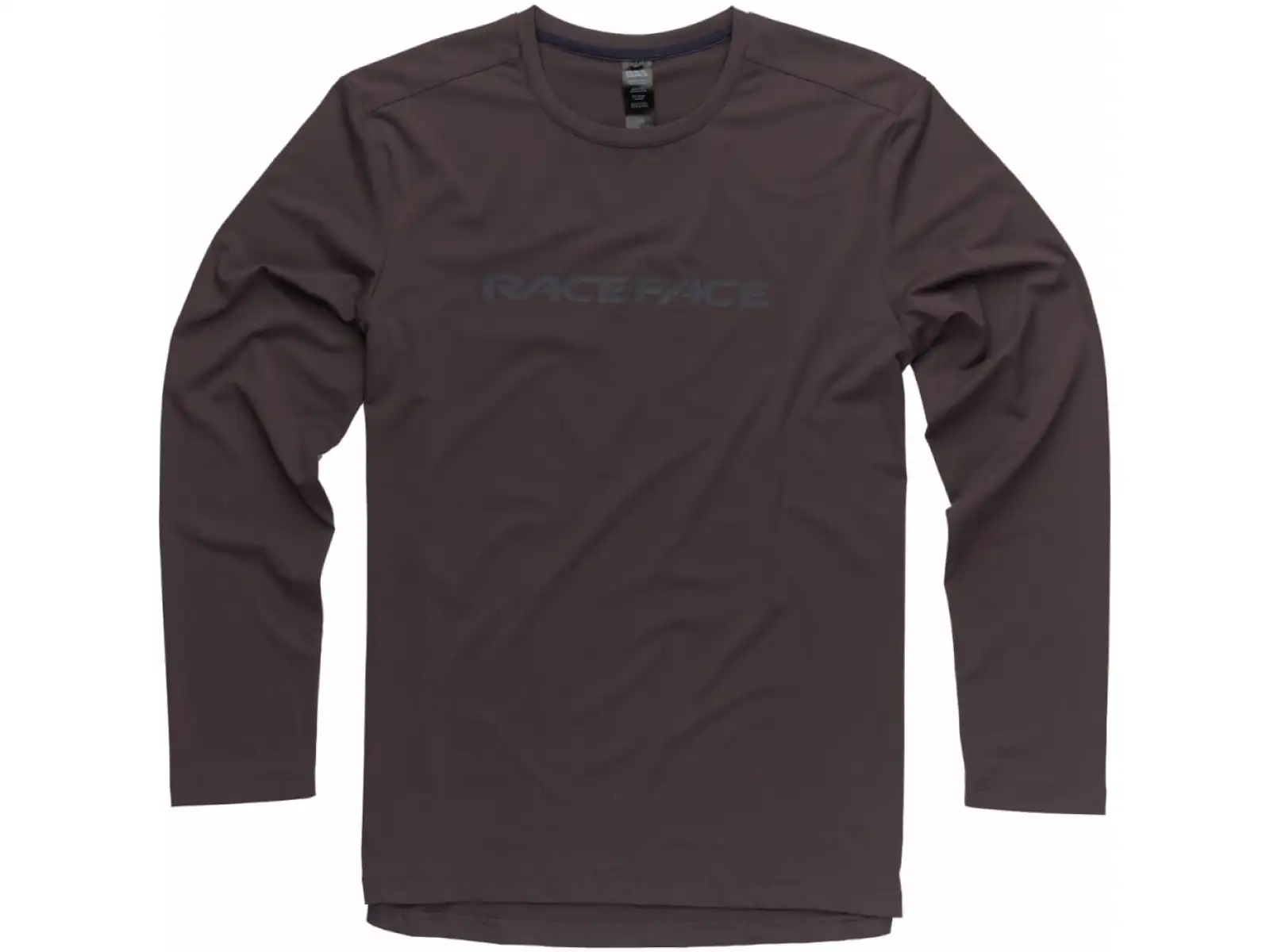 Race Face Commit Herren Langarmshirt in Holzkohlefarbe.