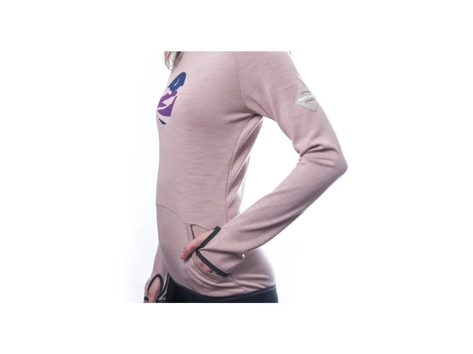 Sensor Merino Upper Triglav Damen Funktionspullover Dusty Pink