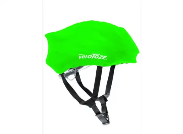 Velotoze Helmüberzug in Grün.