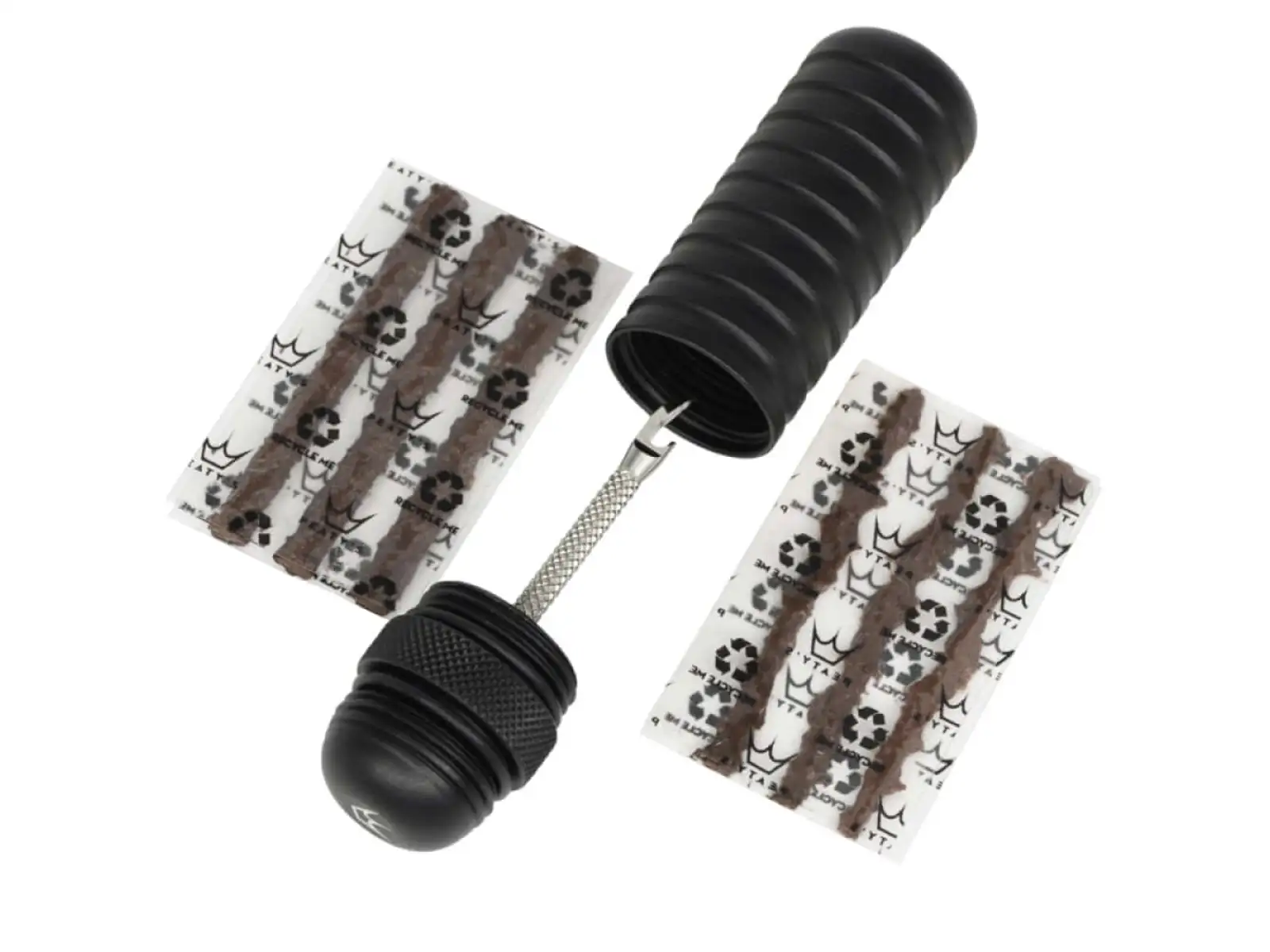 Peatys Holeshot Reparaturset für Tubeless-Reifen in Schwarz.