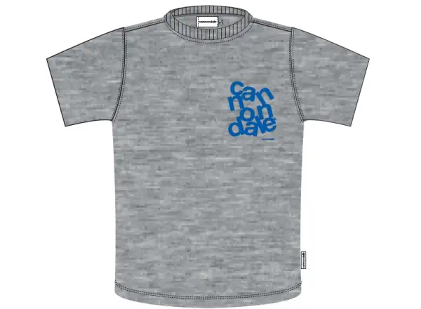 Cannondale Lifestyle Herren T-Shirt mit kurzen Ärmeln Heather Grey/Sonic Blue