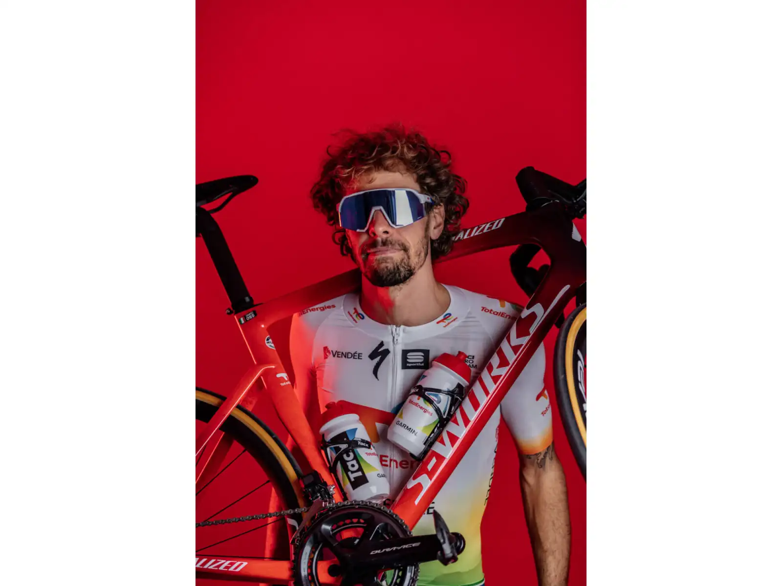 100% S3 Brille TotalEnergies Team Matt-Weiß / HIPER Linse