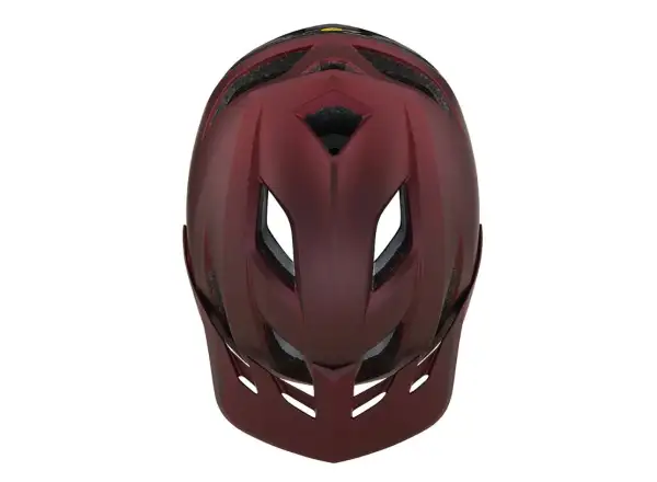 Troy Lee Designs Flowline SE MIPS Helm Radian Burgundy/Charcoal