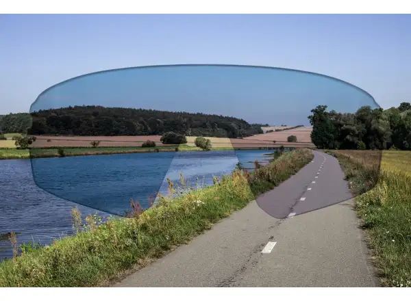Force Apex Ersatzglas für Spiegel-Silberhelm.