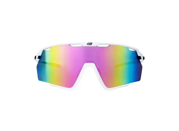 Force Cyclone Brille weiß/blau-violettes Glas