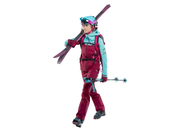 Dynafit Beast Hybrid Damenjacke Marineblau/Rübenrot