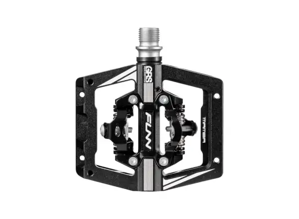 Funn Mamba S Pedale mit doppelseitigem Black Design.