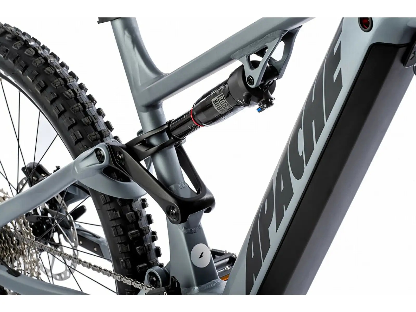 Apache Quruk 1 Vollgefedertes E-Bike (Bosch CX 750 Wh) Grau