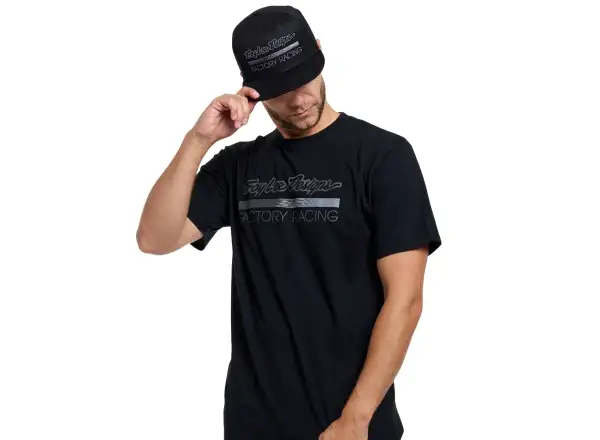 Troy Lee Designs Factory Racing Herren-T-Shirt Kurzarm Black heather/Gray