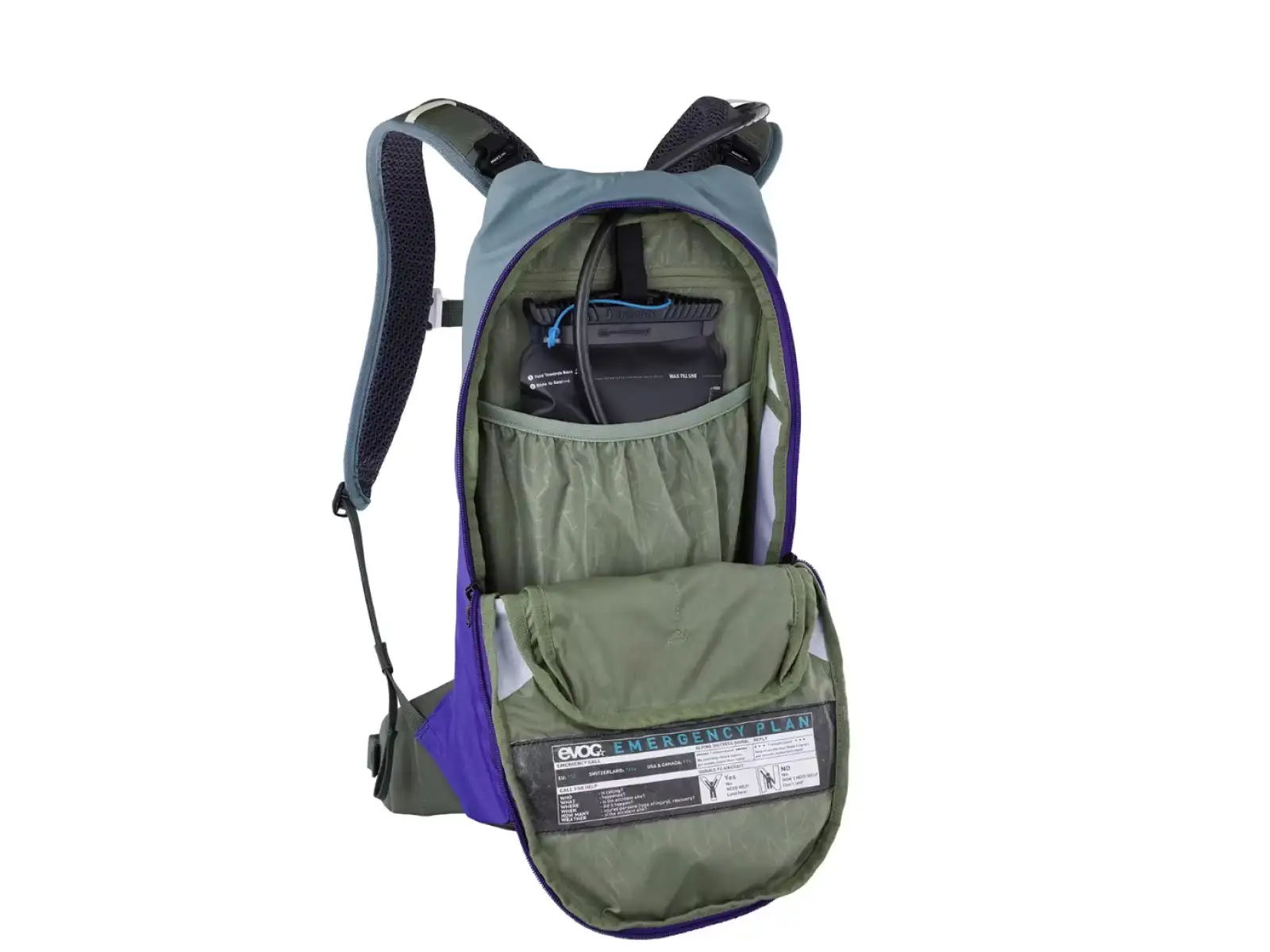 Evoc Stage 6 l Rucksack Steel/Violet/Dark Olive