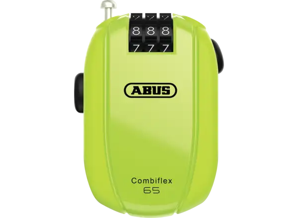 Abus Combiflex StopOver 65 Schloss Neon