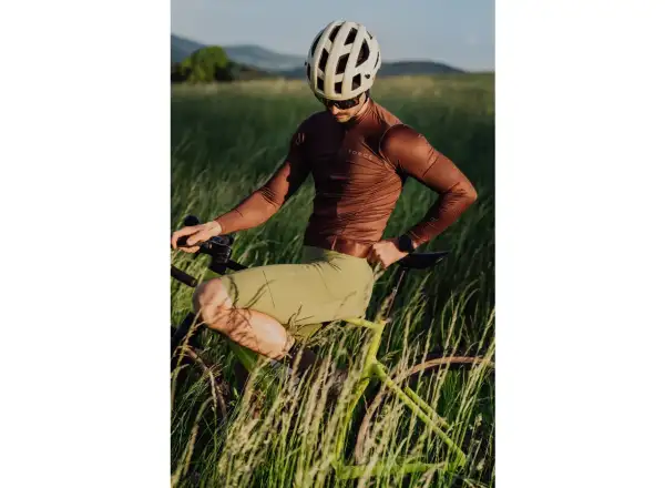 Force Plain Herren-Trikot Langarm braun