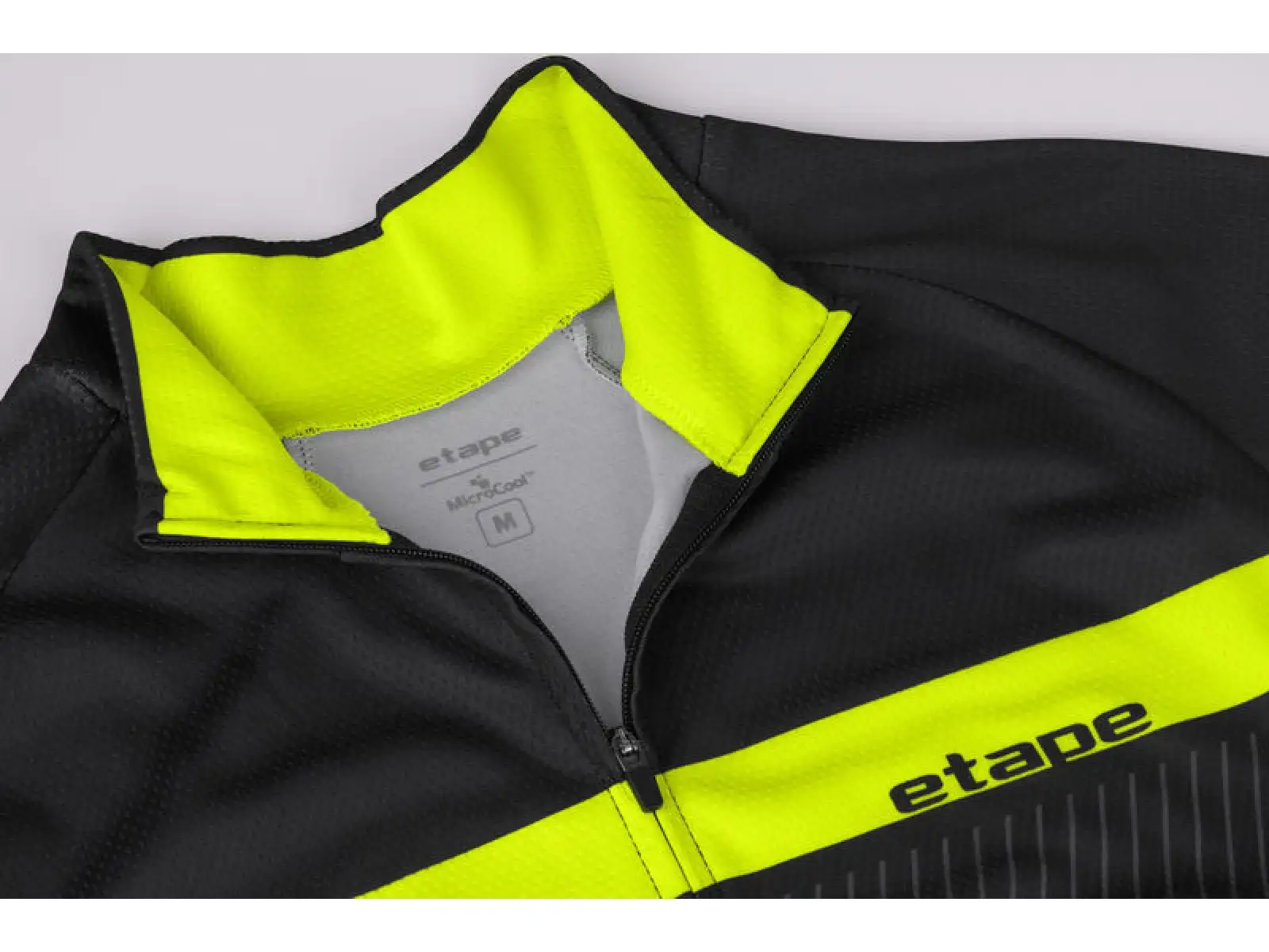 Etape Comfort 2.0 Herren-Trikot langarm schwarz/gelb fluo