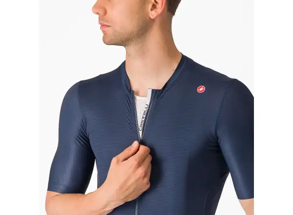 Castelli Espresso Herren-Trikot Kurzarm Belgian Blue/Silver Moon