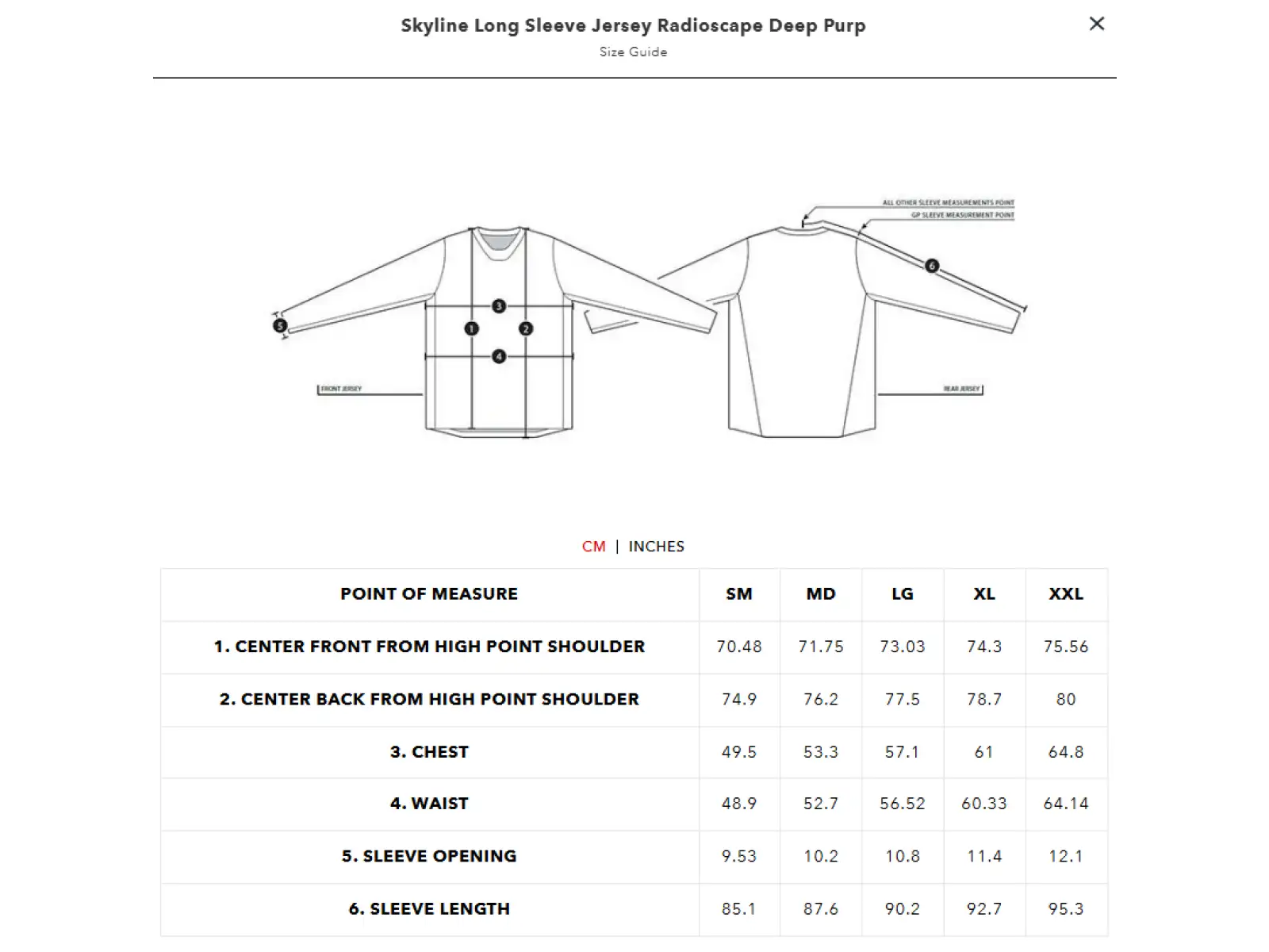 Troy Lee Designs Skyline Radioscape Herren Trikot Langarm Deep Purple