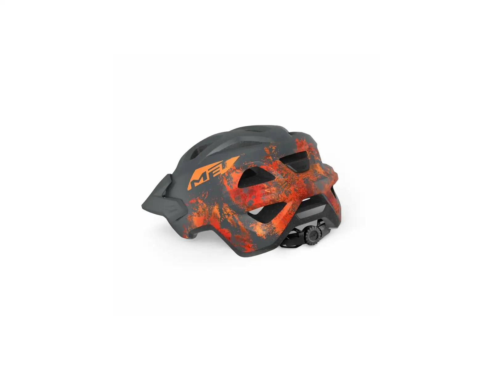 MET Eldar Junior Helm Grau/Orange Größe Uni (52-57 cm)