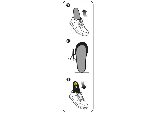Sidas 3Feet Outdoor High  Einlegesohlen für hoher Wölbung 1 Paar