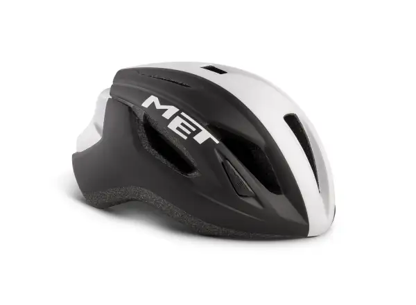 MET Strale Schwarz/Weiß Größe 56-58cm