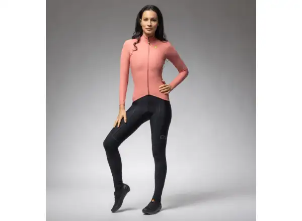 Alé R-EV1 Warm Race 2.0 Damen Thermotrikot Langarm Baroque Rose