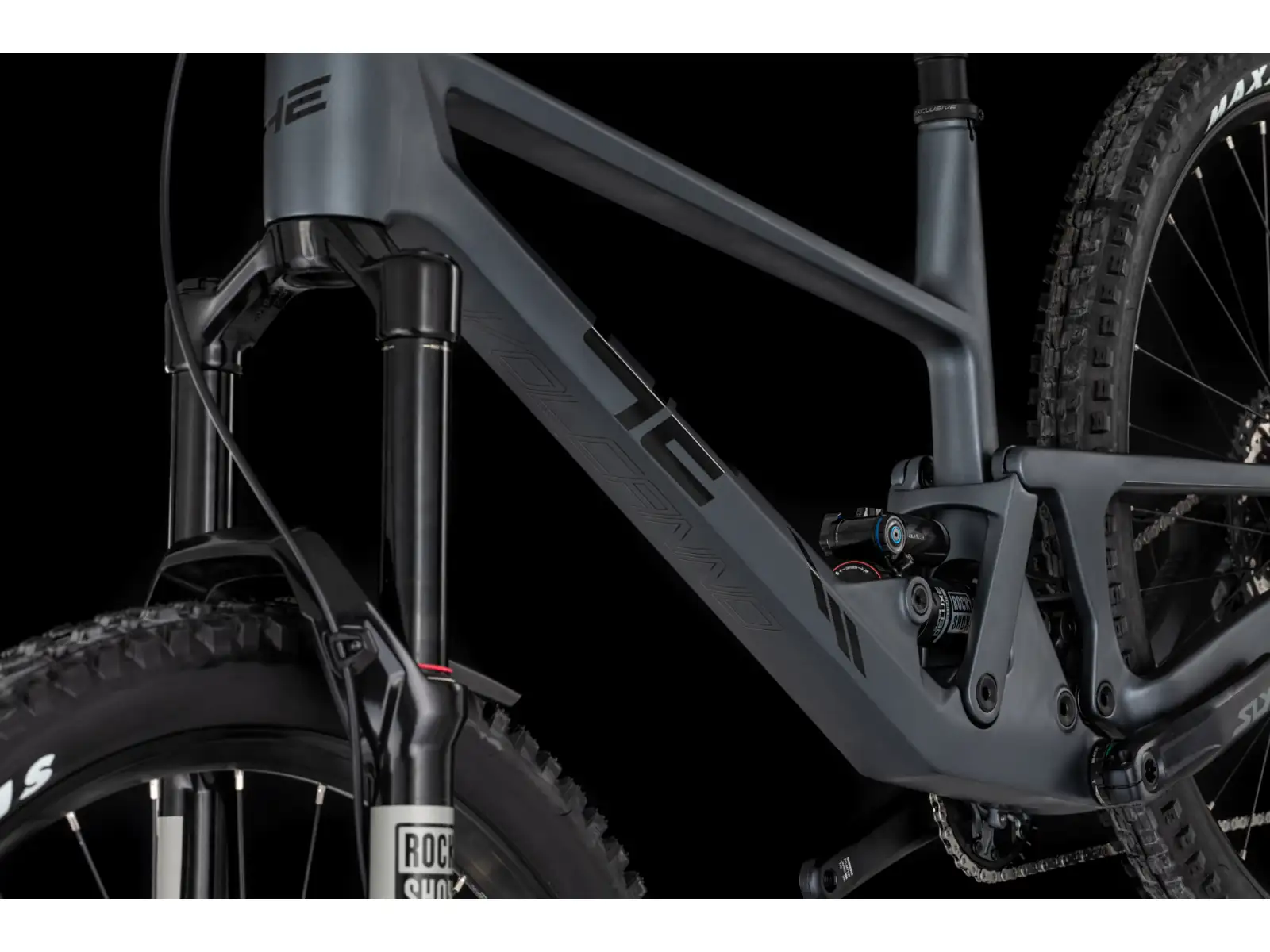 4ever Volcanno Etna Fully Mountainbike - Grey Matt/Black