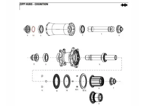 Zipp Achs-Federwellen-Kognition NSW