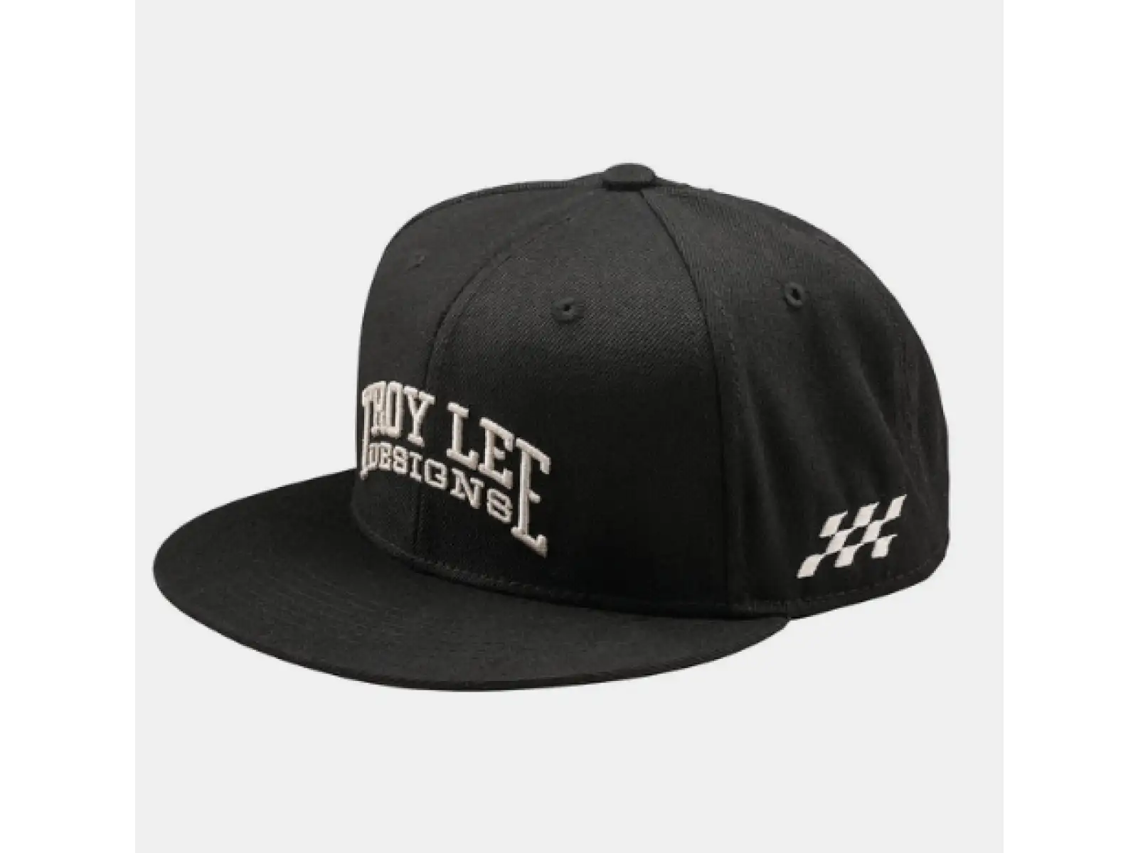 Troy Lee Designs Flat Bill Snapback Scholar Kappe Black