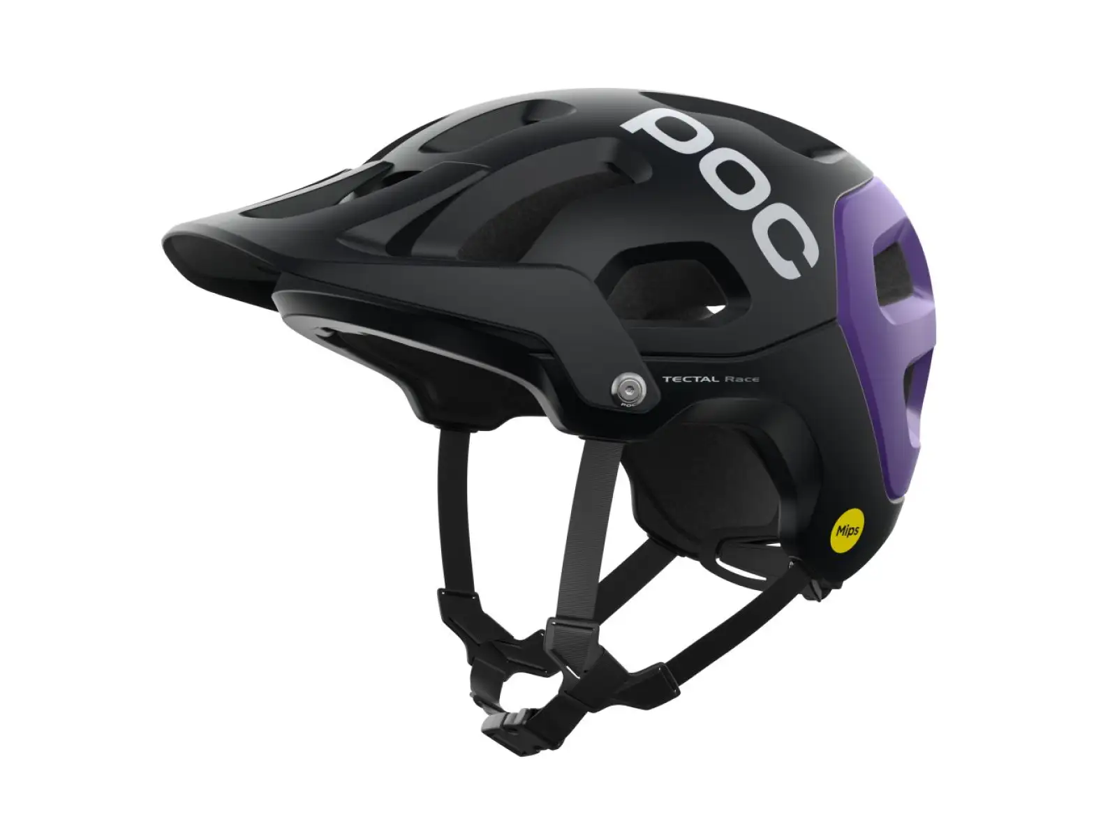 POC Tectal Race MIPS Helm Uranium Black/Sapphire Purple Metallic/Matt.