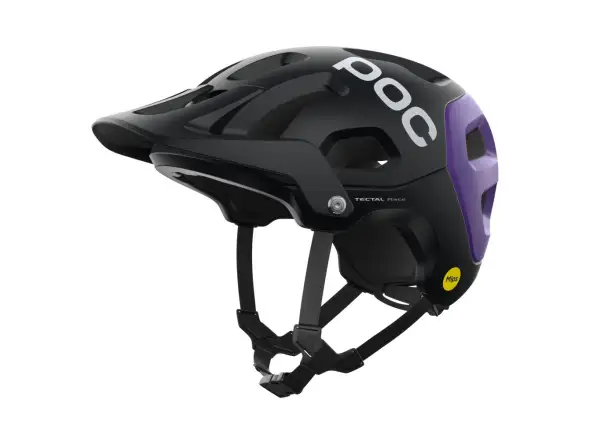 POC Tectal Race MIPS Helm Uranium Black/Sapphire Purple Metallic/Matt.