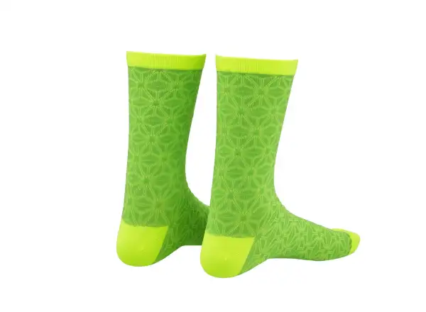 Supacaz Asanoha Damensocken Neon Gelb/ Neon Grün