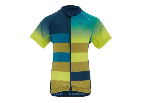 Silvini Mazzani Kinder Kurzarmtrikot navy/lime