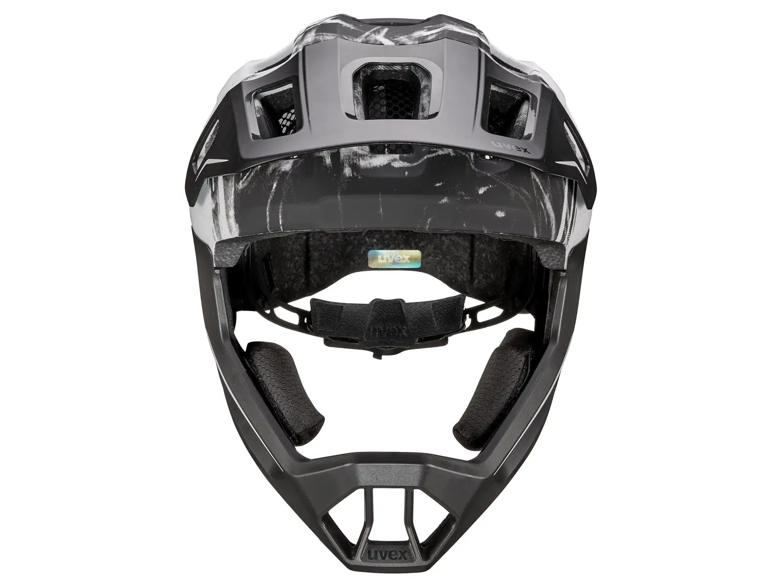 Uvex React JR Fullface MTB Helm White Matt