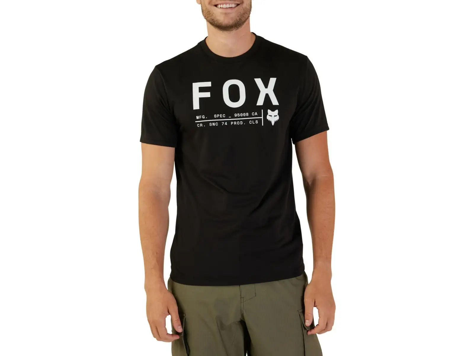 Fox Non Stop Tech Herren T-Shirt Kurzarm Black