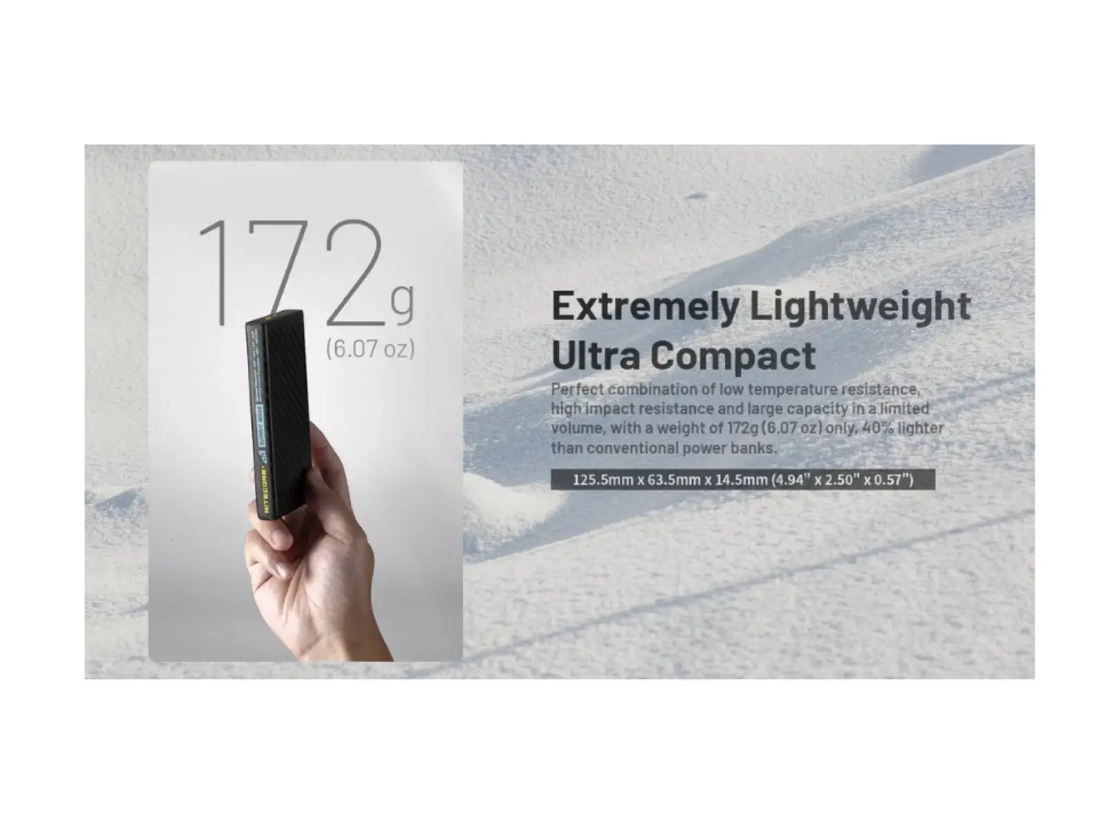 Powerbank Nitecore SUMMIT 10000, USB-C, 10000 mAh