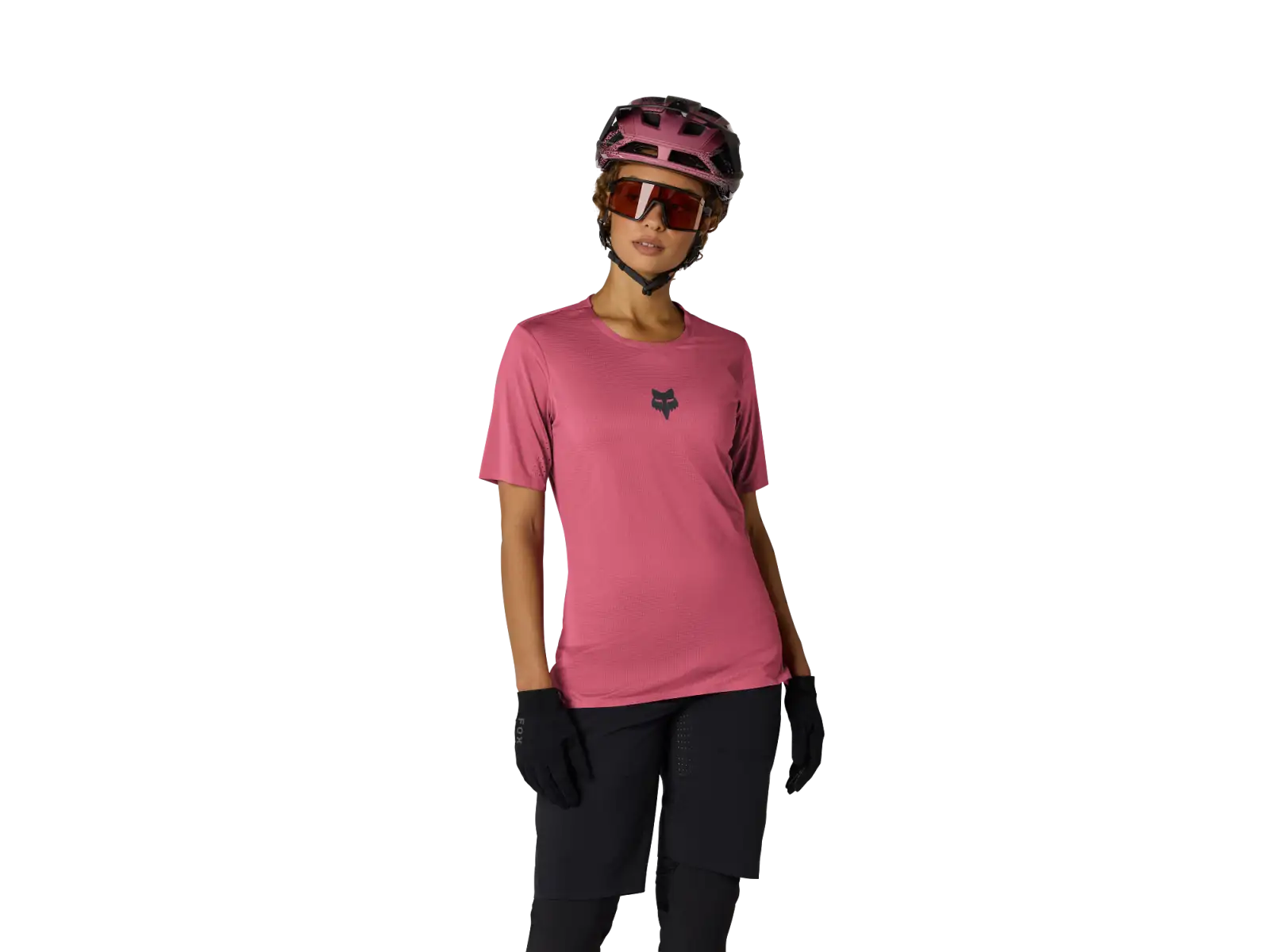 Fox Flexair Damen-Trikot Kurzarm Berry