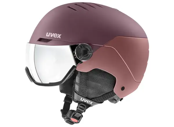 Uvex Wanted Visor Skihelm bramble/antique rose