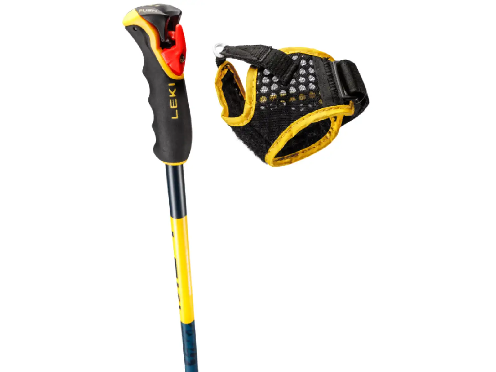Leki Spitfire Vario 3D Skistöcke Denimblue/Aegeanblue/Mustardyellow