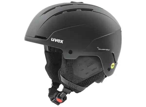 Uvex Stance MIPS Skihelm black/brown matt