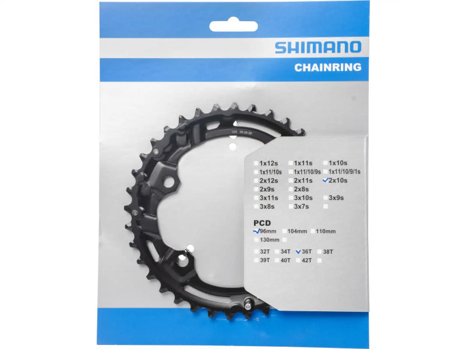 Shimano Deore FC-M4100-2/M4100-B2 Kettenblatt 36 Zähne