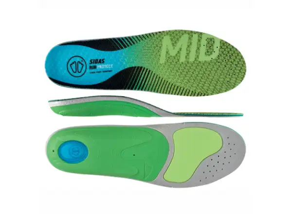 Sidas 3feet Run Protect Mid Arch Einlagen für Laufschuhe mittlerer Fußgewölbe 1 Paar