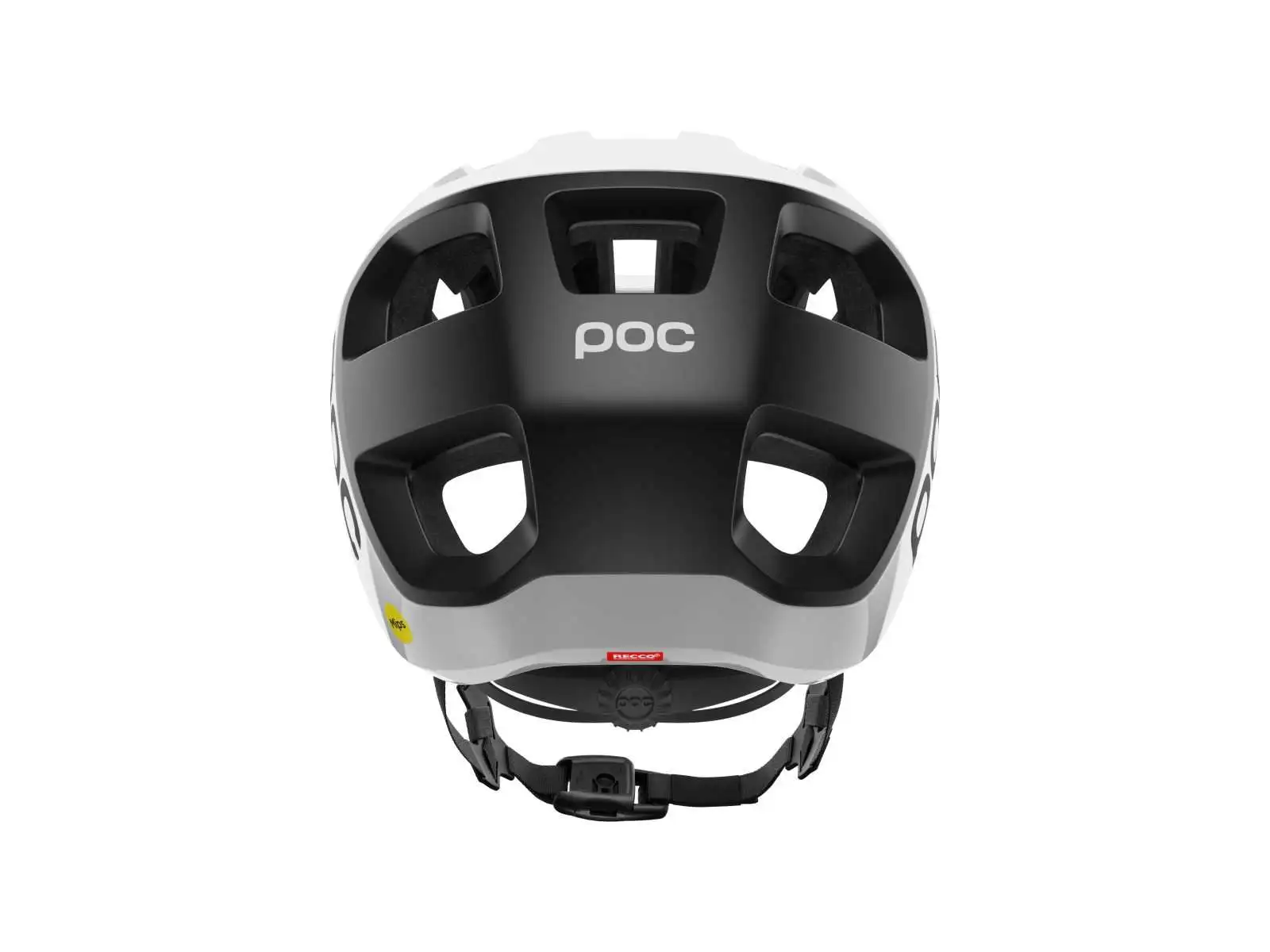 POC Cularis Helm Hydrogen White/Uranium Black Matt/Logo